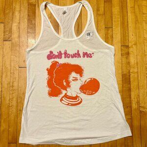 NWT "Don't Touch Me" Feminist Riot Girl Raceback Screenprint ind. artist Ltd. Ed